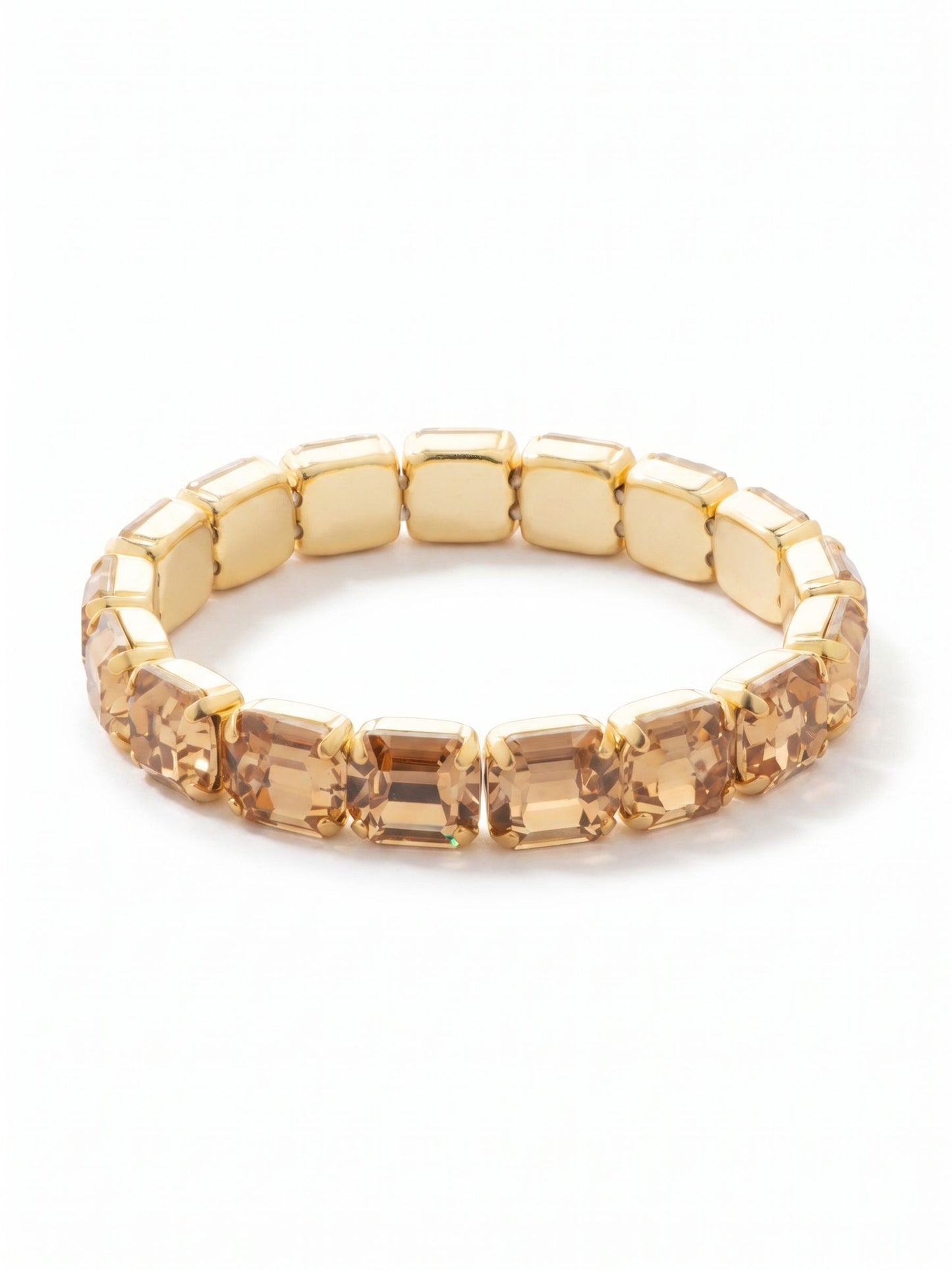 Sorrelli Light Colorado 7 Inch Easton Emerald Cut Stretch Bracelet