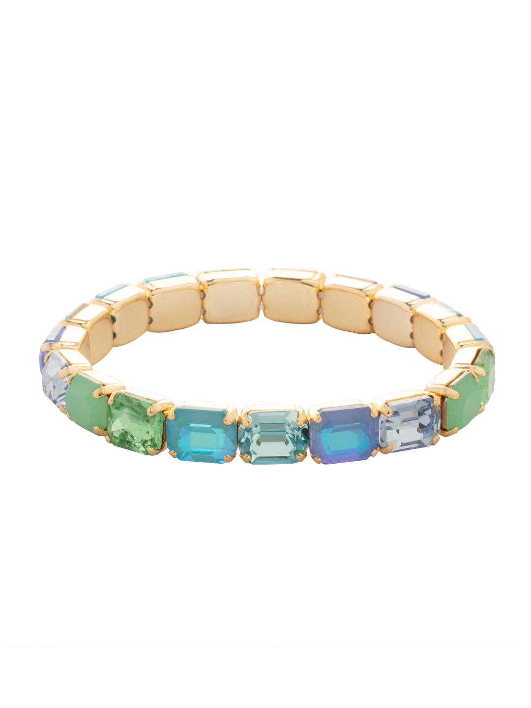 Sorrelli Ocean 7 Inch Easton Emerald Cut Stretch Bracelet