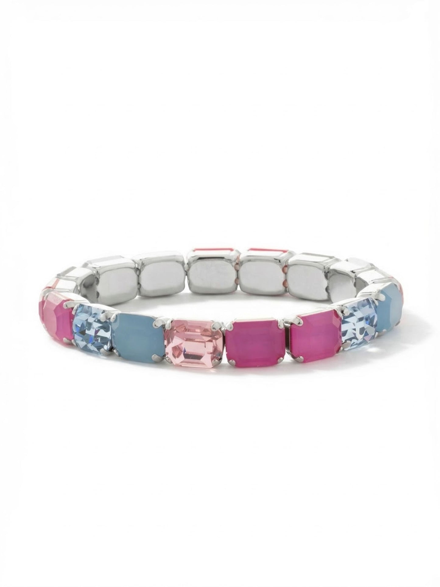 Sorrelli Peony Breeze 7 Inch Easton Emerald Cut Stretch Bracelet