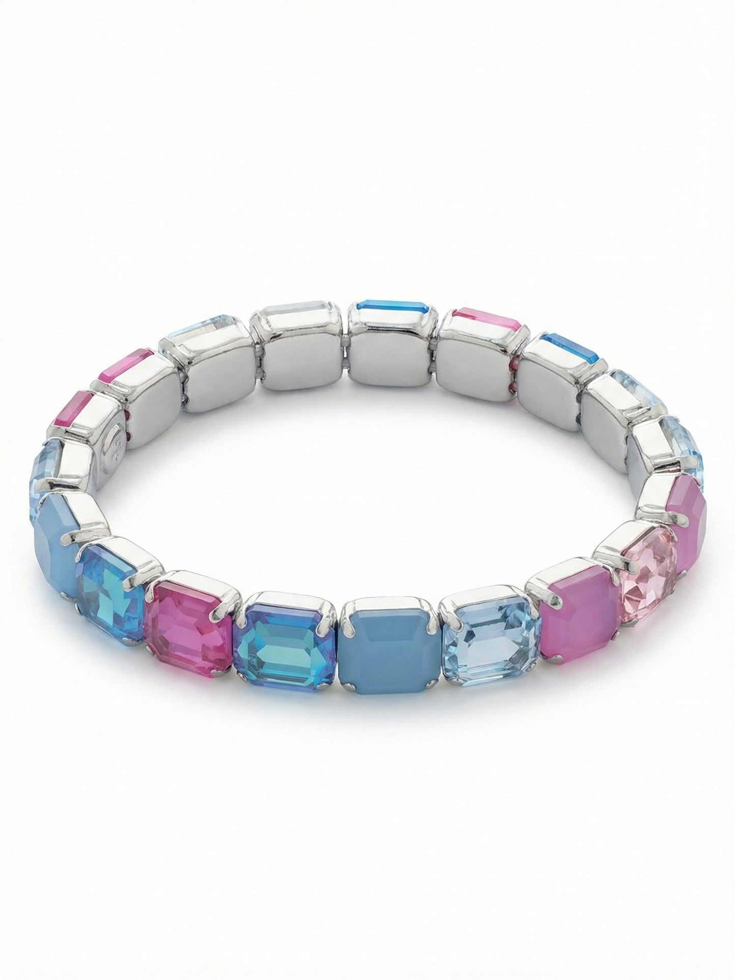 Sorrelli Peony Breeze 8 Inch Easton Emerald Cut Stretch Bracelet