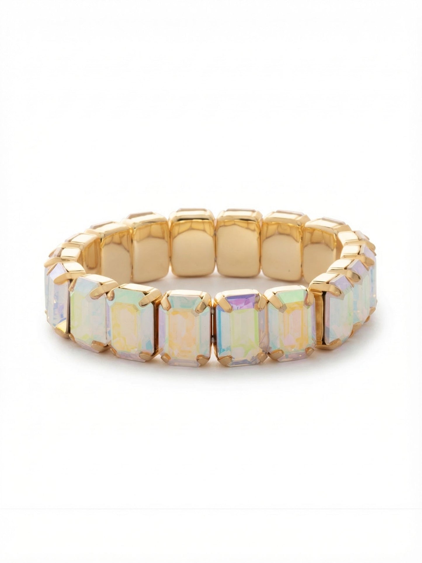 Sorrelli Crystal Aurora Borealis Everyday Emerald Stretch Bracelet