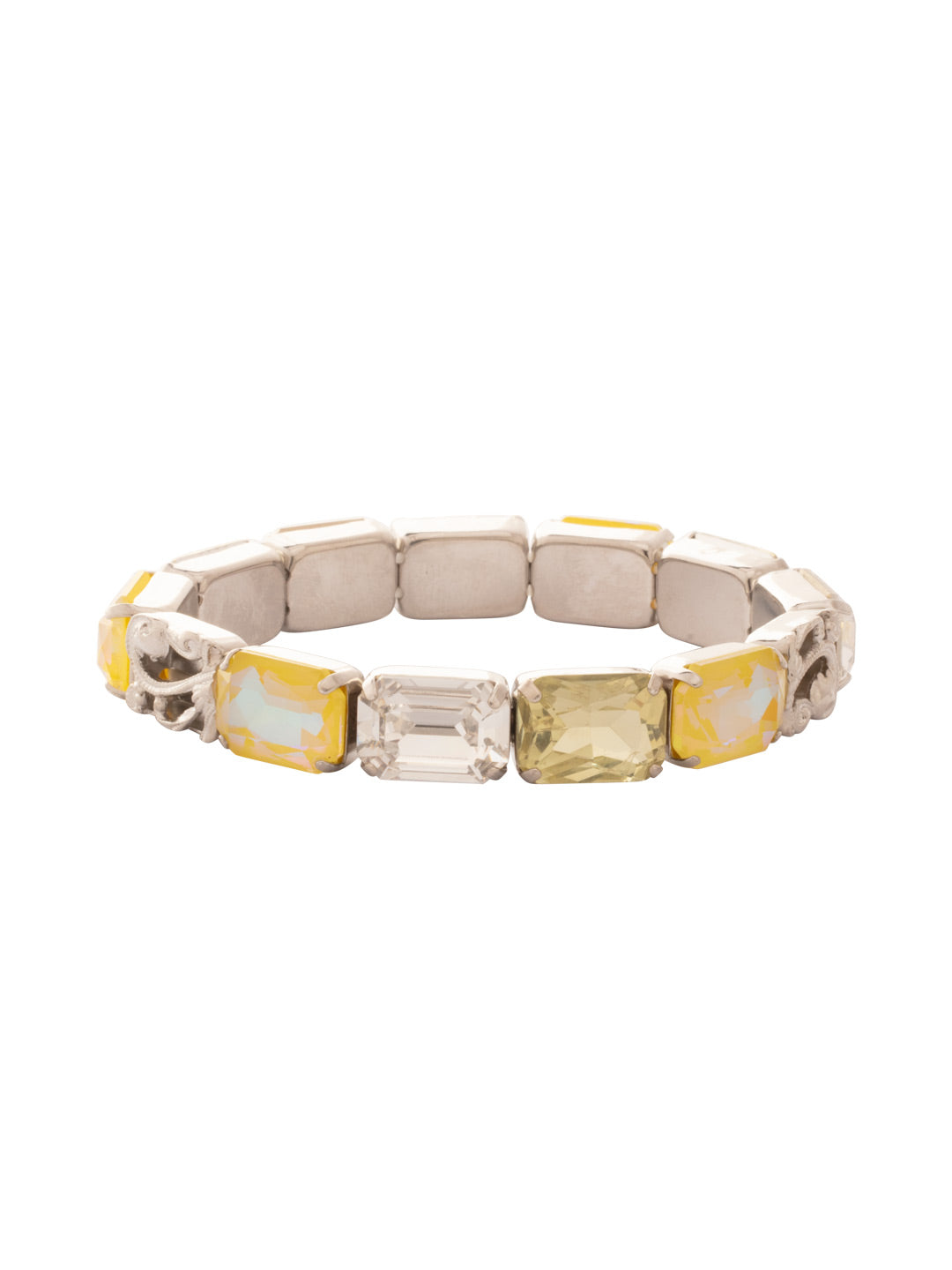 Sorrelli Lemon Zest Paisley Emerald Stretch Bracelet