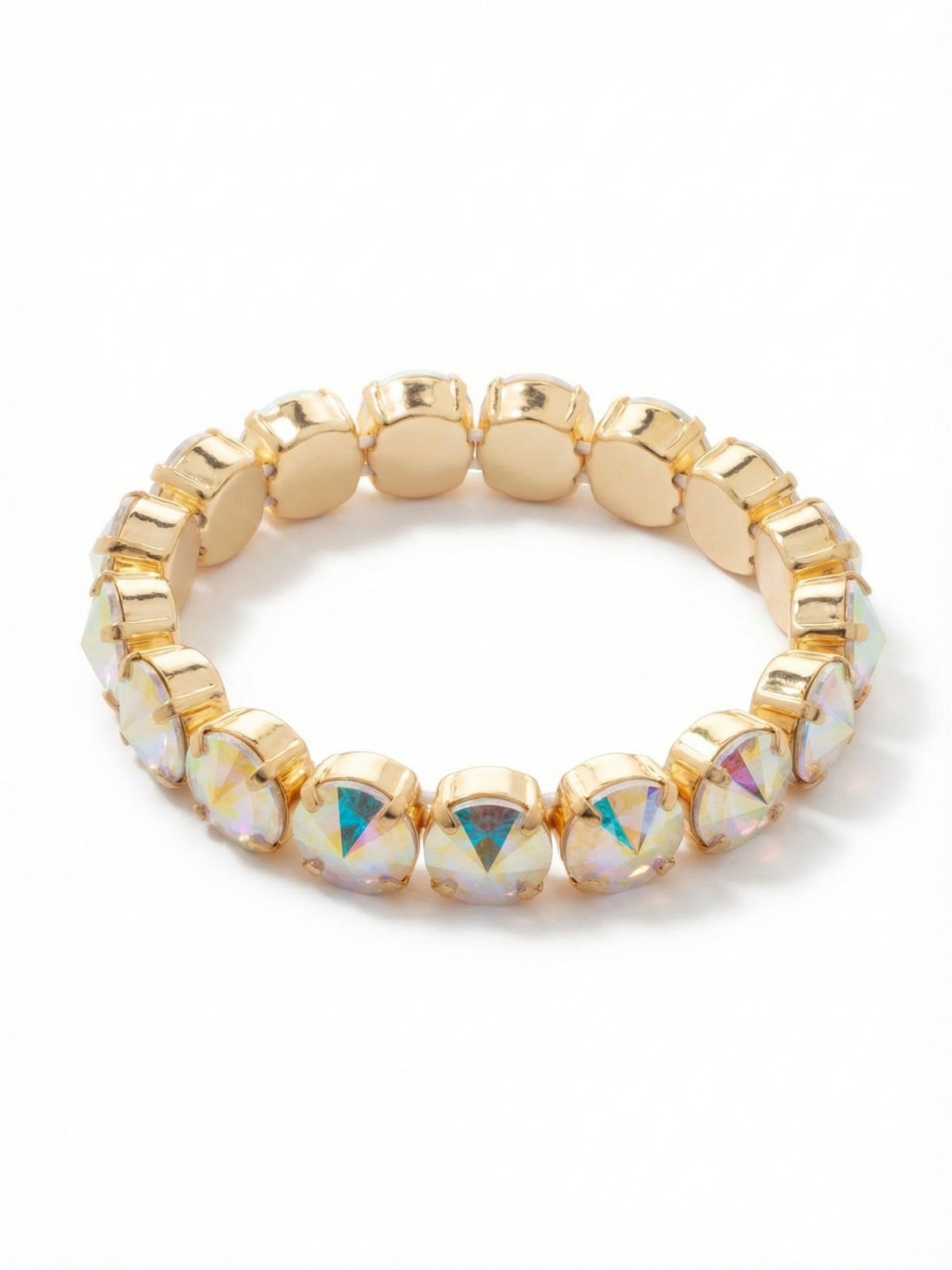 Sorrelli Crystal Aurora Borealis London Stretch Bracelet