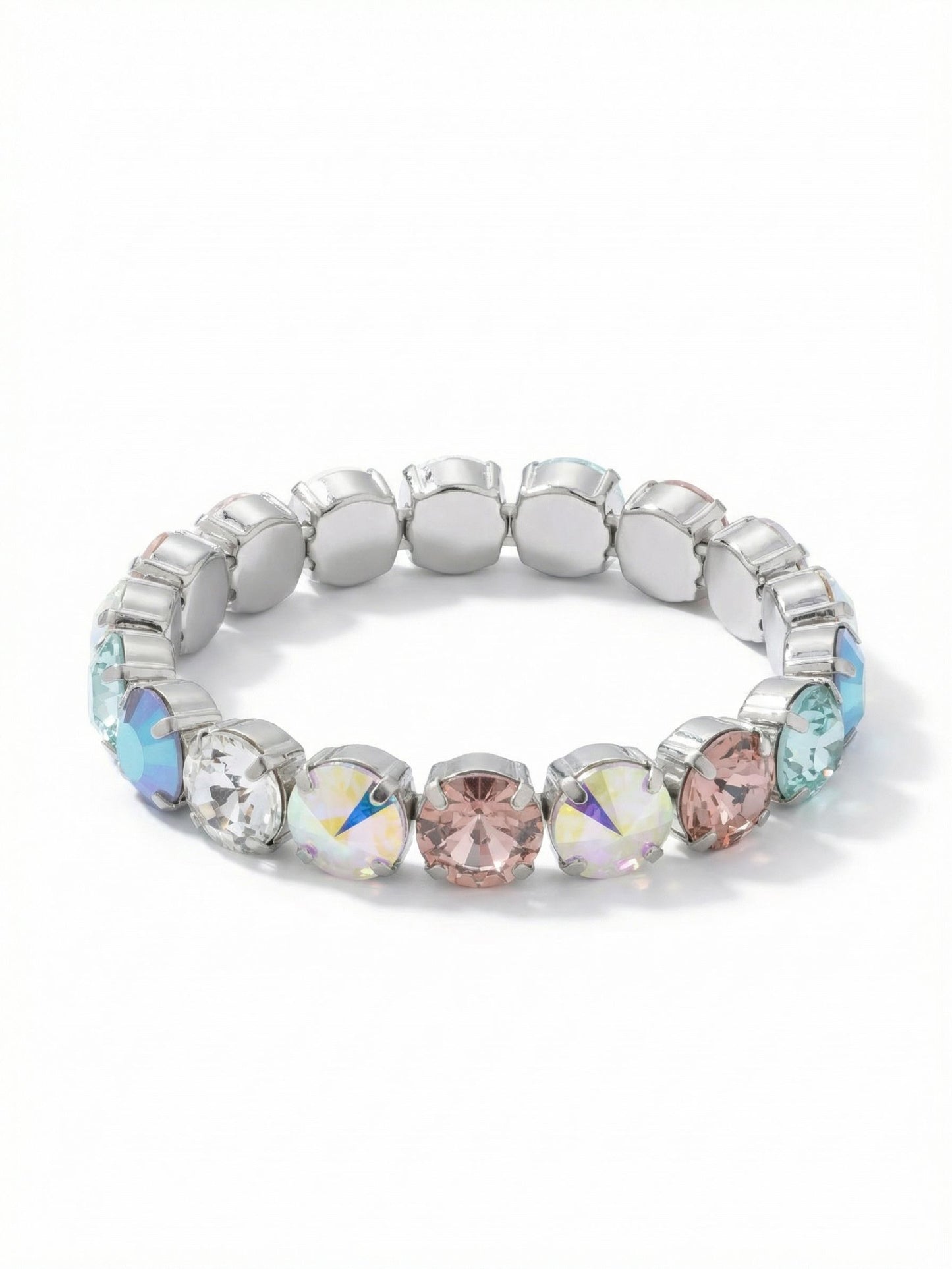 Sorrelli Rainbow Quartz London Stretch Bracelet