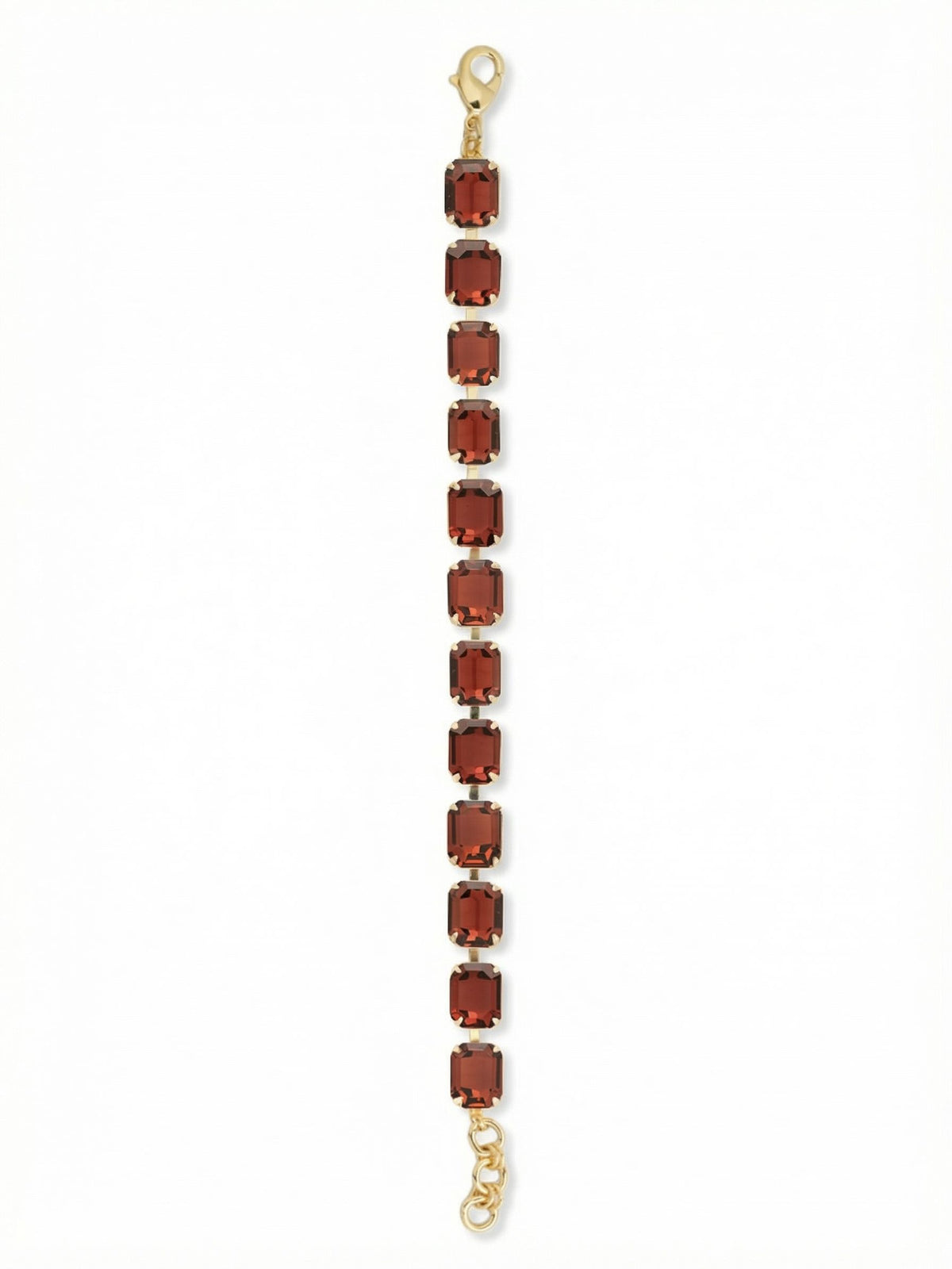 Sorrelli Burgundy Octavia Repeating Tennis Bracelet