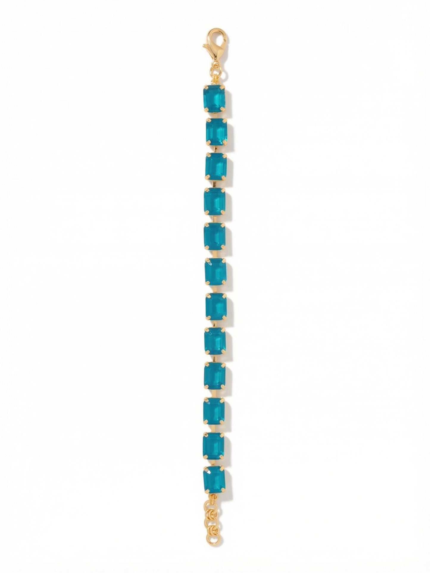 Sorrelli Caribbean Blue Opal Octavia Repeating Tennis Bracelet