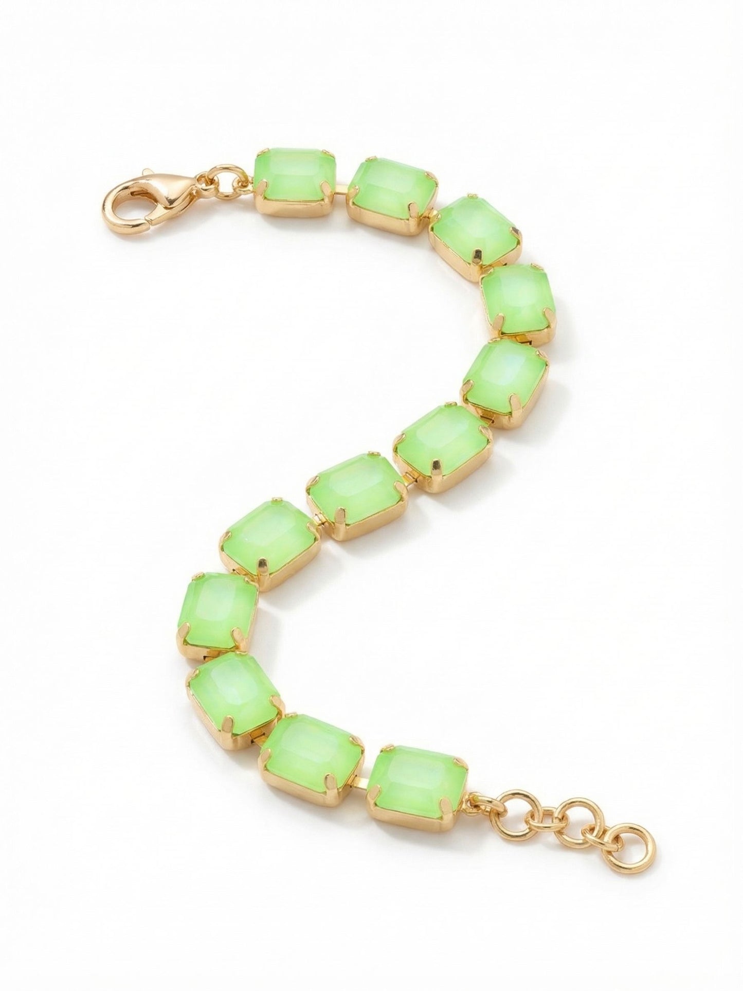 Sorrelli Electric Green Octavia Repeating Tennis Bracelet
