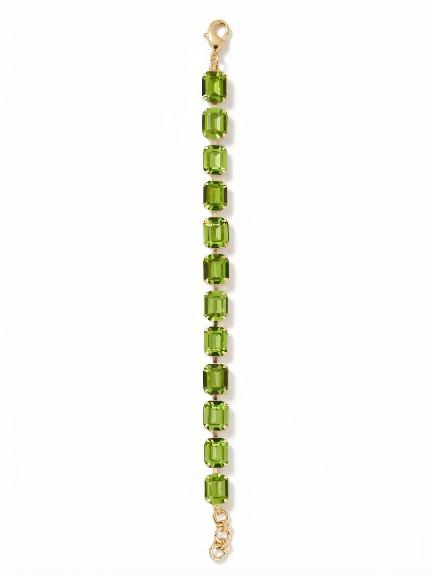 Sorrelli Peridot Octavia Repeating Tennis Bracelet