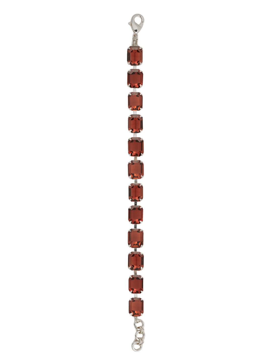 Sorrelli Burgundy Octavia Repeating Tennis Bracelet