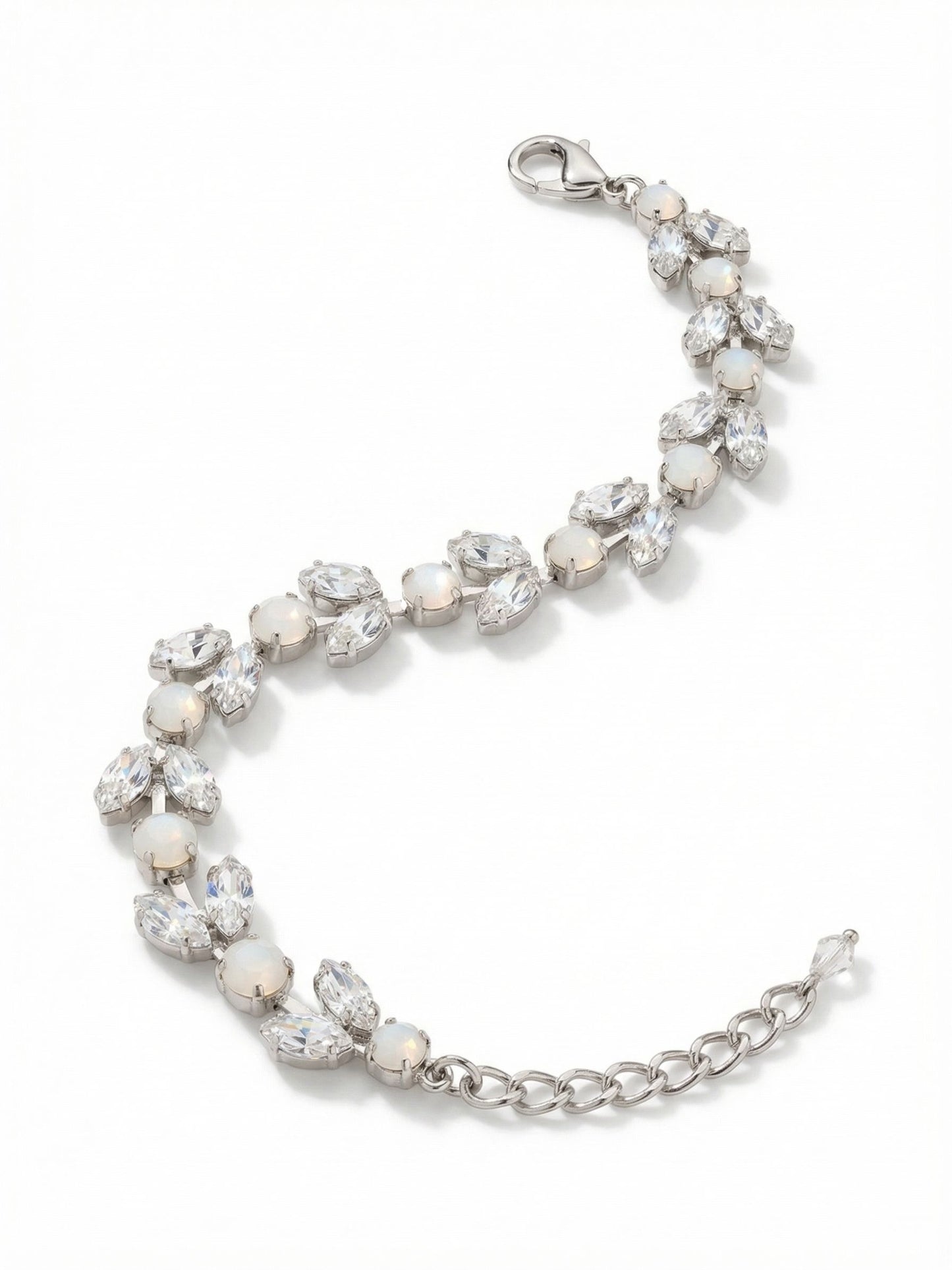 Sorrelli Crystal Lace Fern Tennis Bracelet