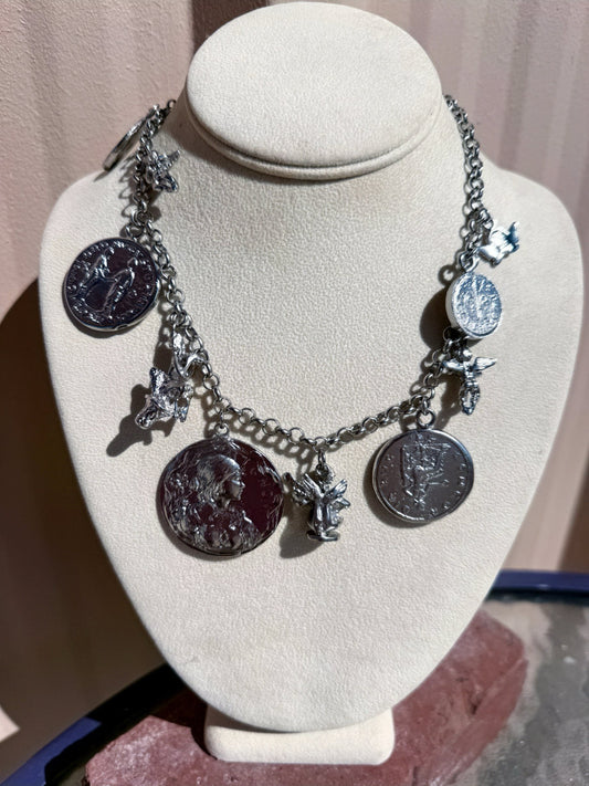 Silver Coin Necklace