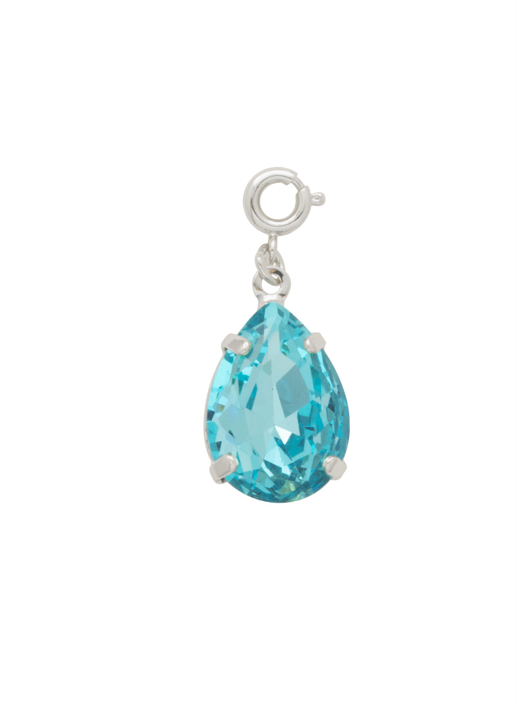 Sorrelli Aquamarine Pear Cut Crystal Charm