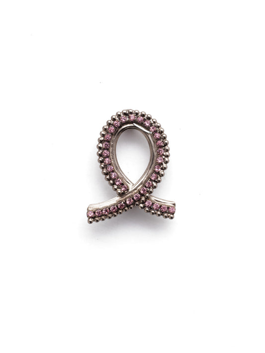Sorrelli Pink Passion Breast Cancer Ribbon Mask Charm