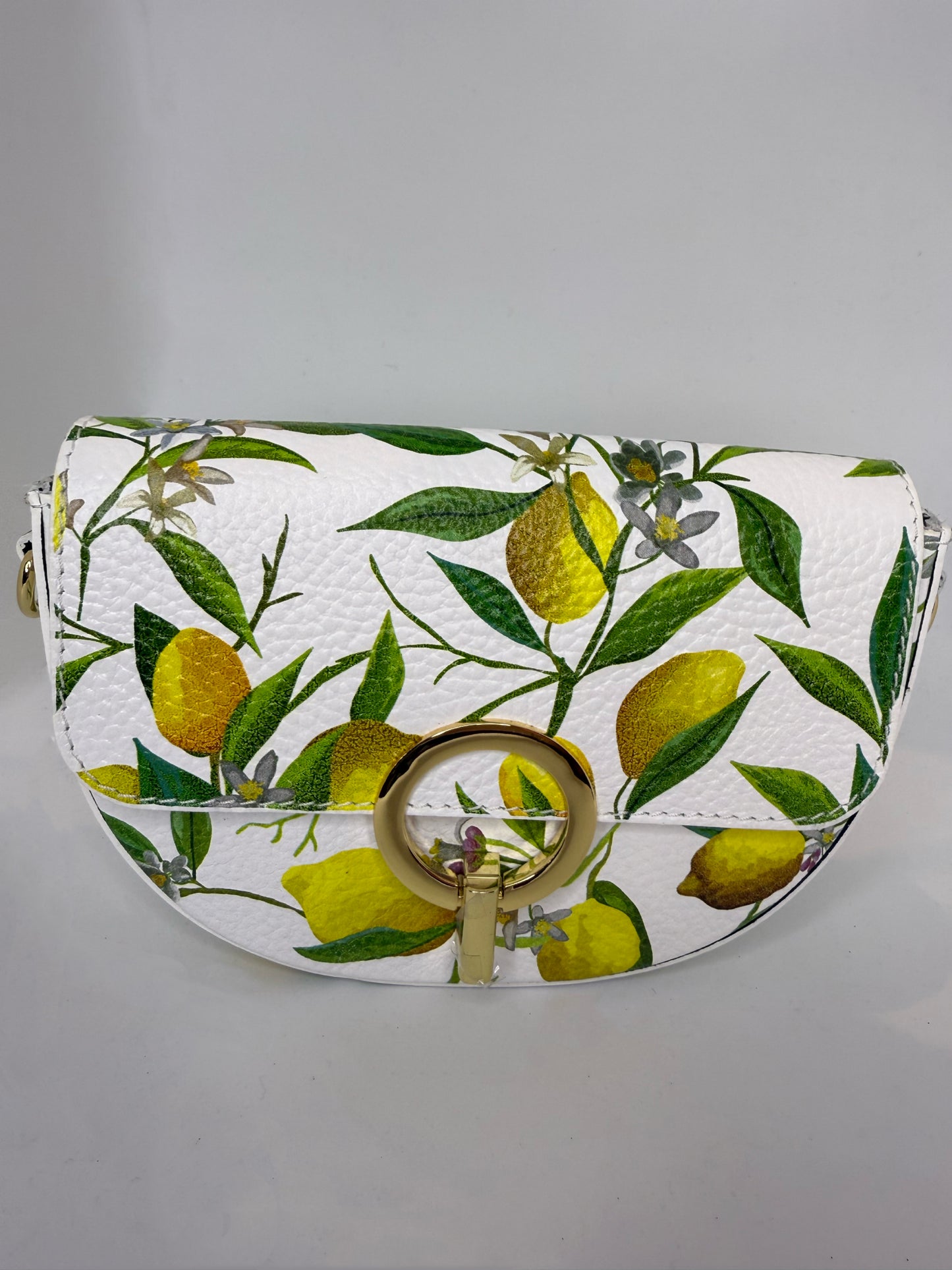 Italian Leather Lemon Purse