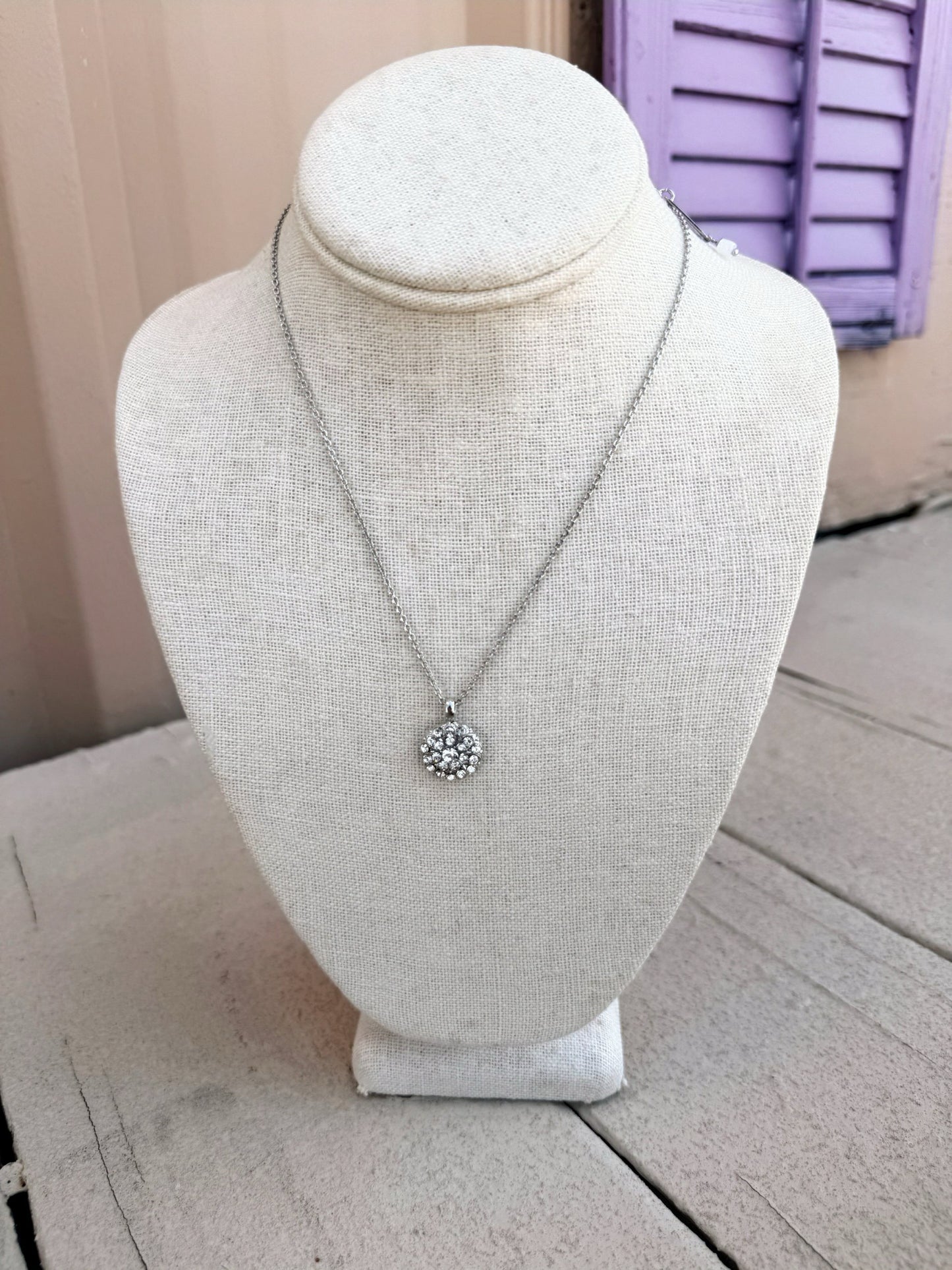 Mariana Guardian Angel-- Clear on Rhodium
