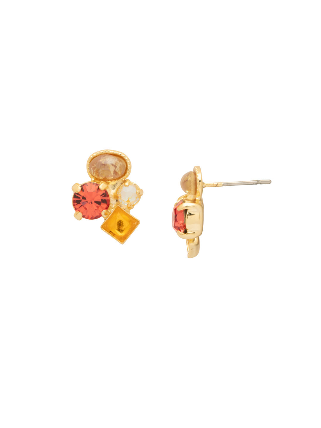 Sorrelli Moroccan Sunrise Small Cluster Stud Earring