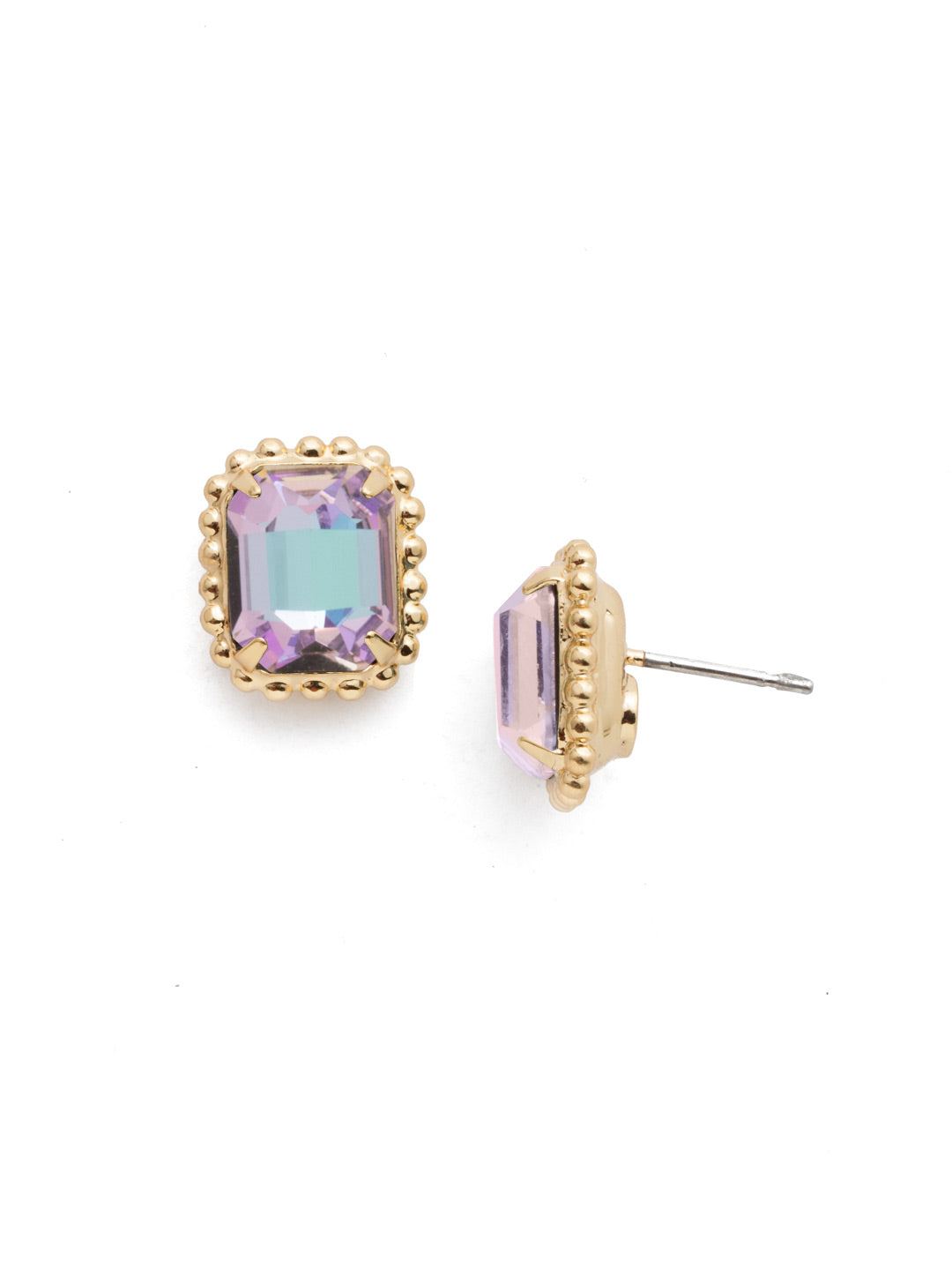 Sorrelli Vitrail Light Octavia Scalloped Stud Earrings