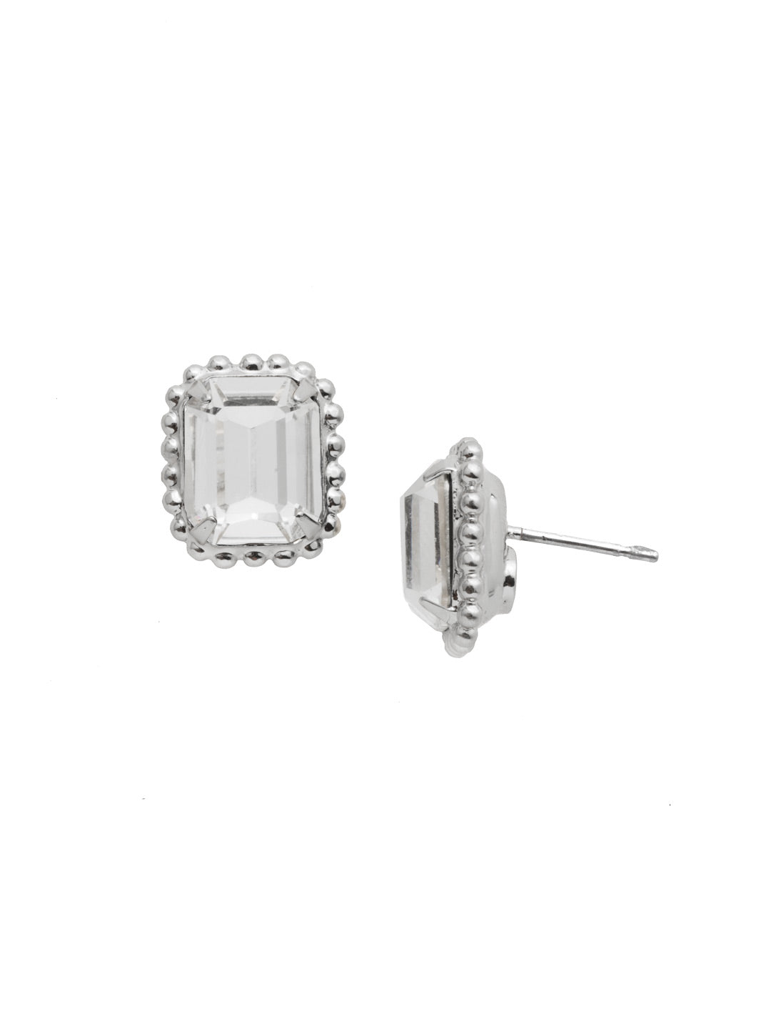 Sorrelli Crystal Octavia Scalloped Stud Earrings