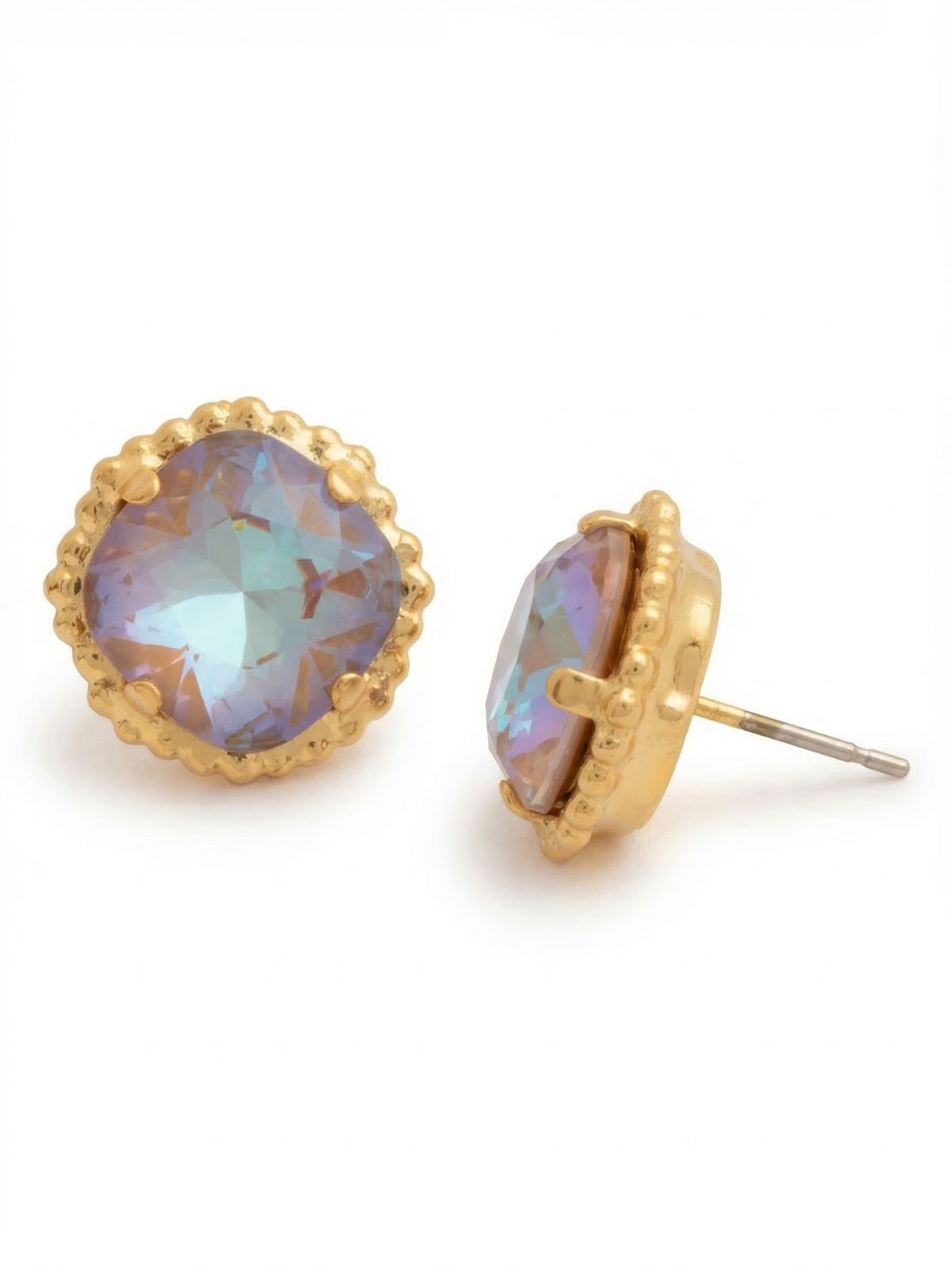 Sorrelli Cappuccino Delite Cushion-Cut Solitaire Stud Earrings