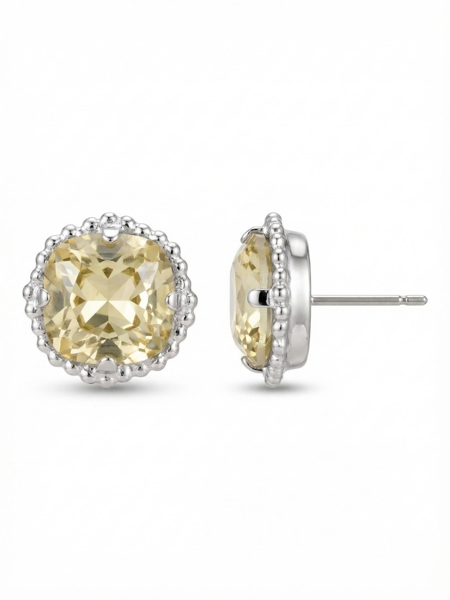 Sorrelli Jonquil Cushion-Cut Solitaire Stud Earrings