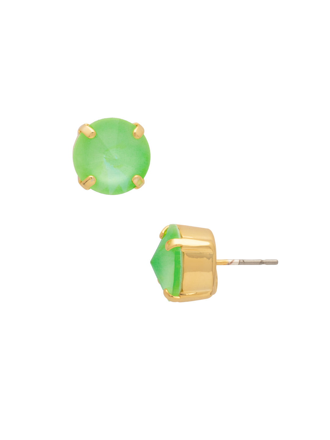 Sorrelli Electric Green London Stud Earrings