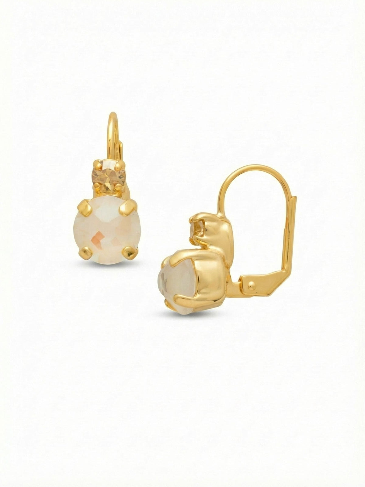 Sorrelli Golden Goddess Round Crystal Dangle Earrings