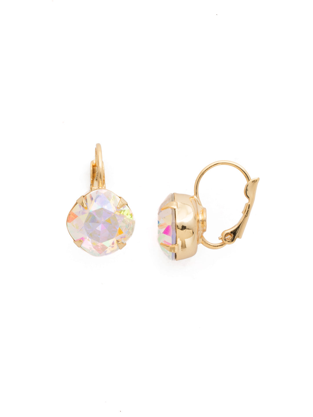 Sorrelli Crystal Aurora Borealis Cushion Cut French Wire Earrings - Sorrelli Essentials