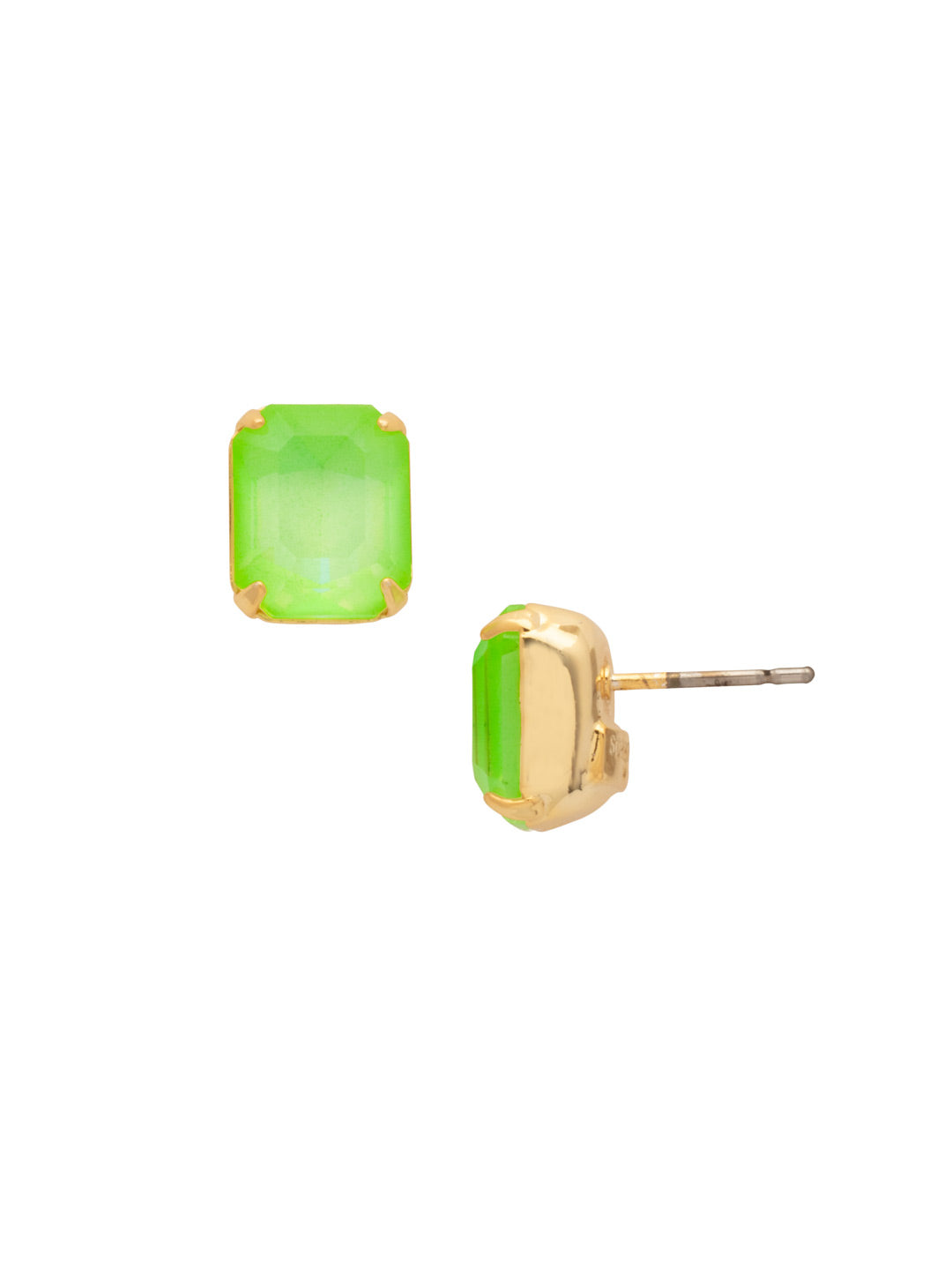 Sorrelli Electric Green Octavia Stud Earrings