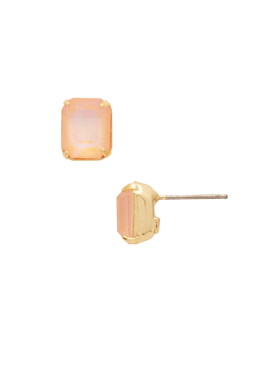 Sorrelli Peach Delite Octavia Stud Earrings