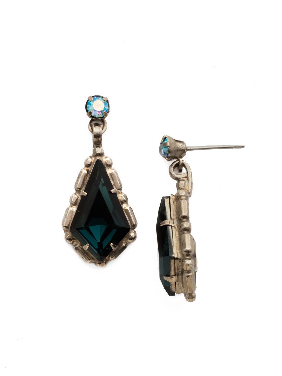 Sorrelli Blue Suede Hawthorn Dangle Earrings