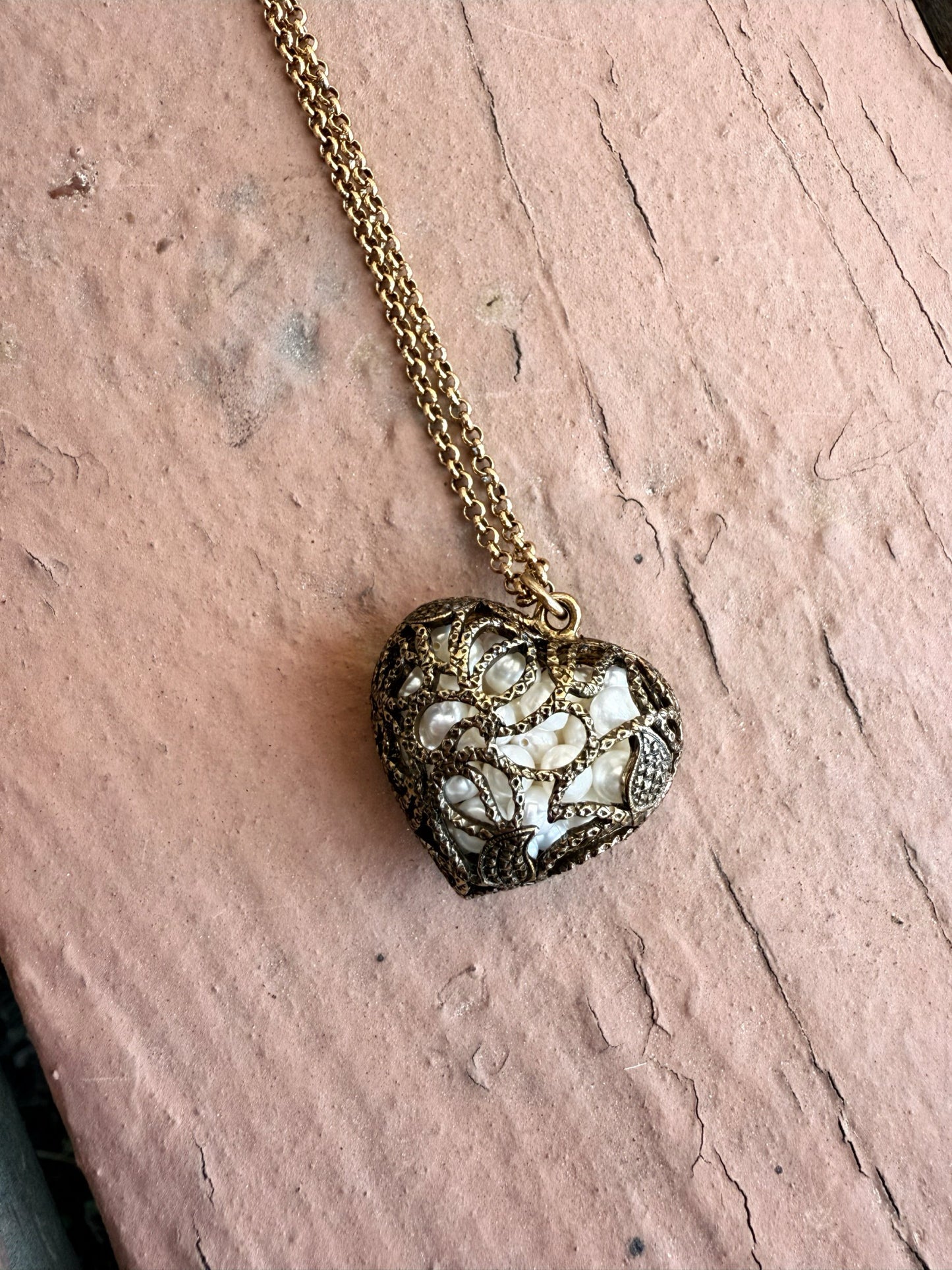 Pearl Heart Necklace