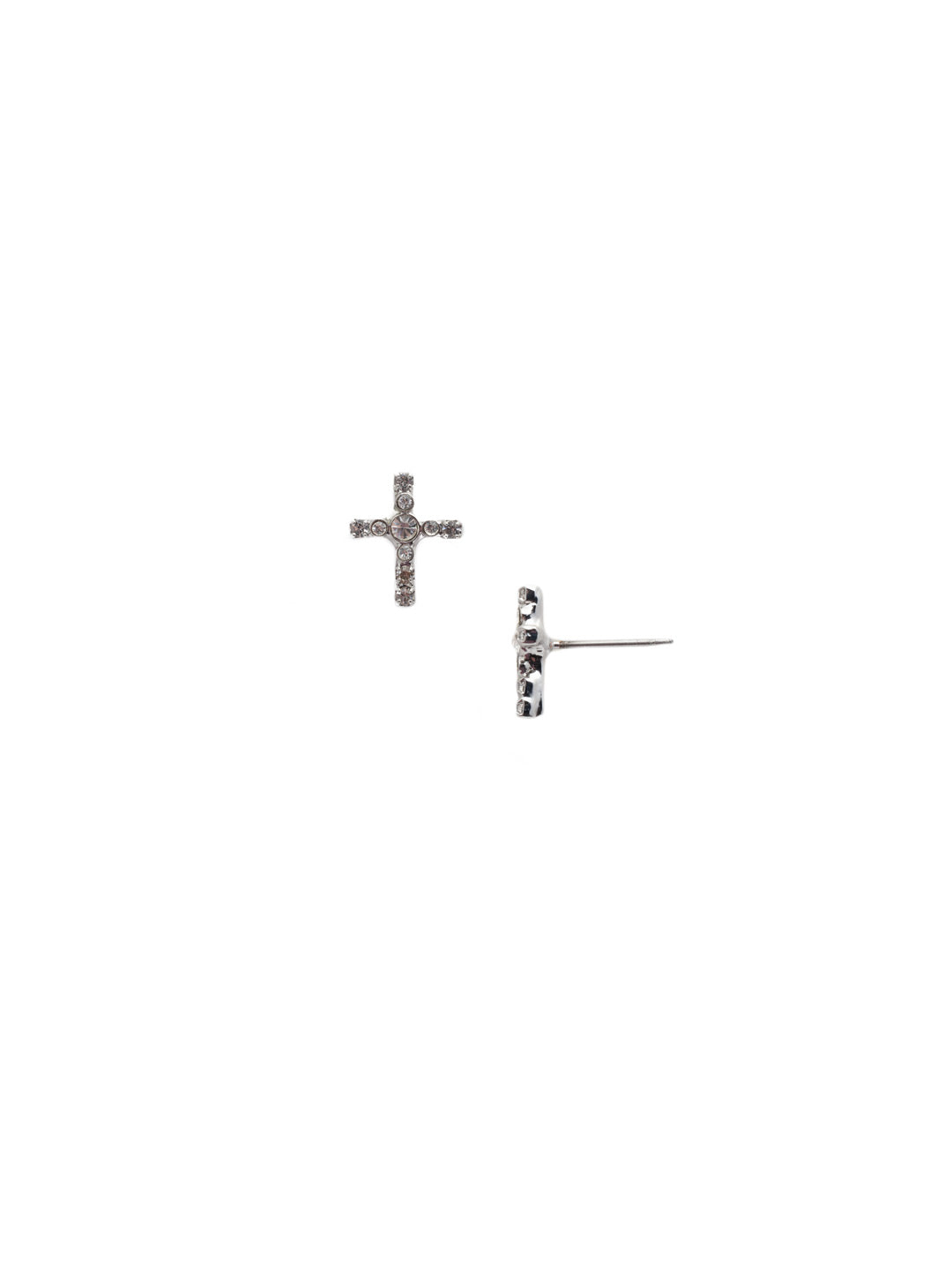 Sorrelli Crystal Miley Cross Stud Earring