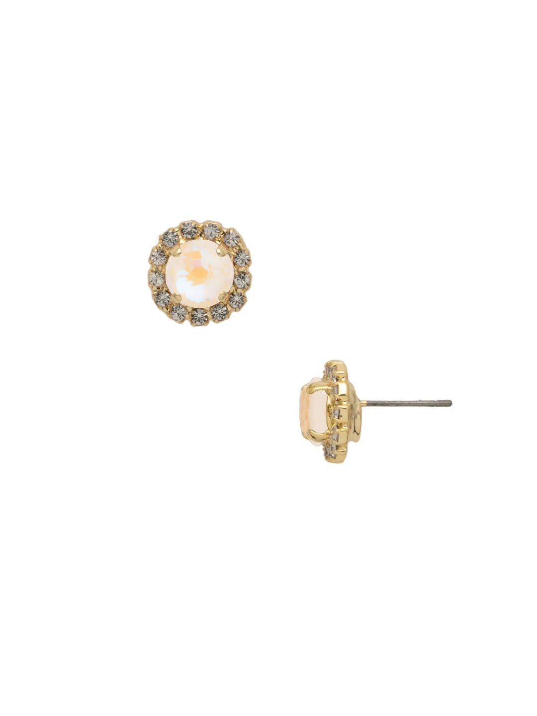 Sorrelli Ultra White Haute Halo Stud Earring