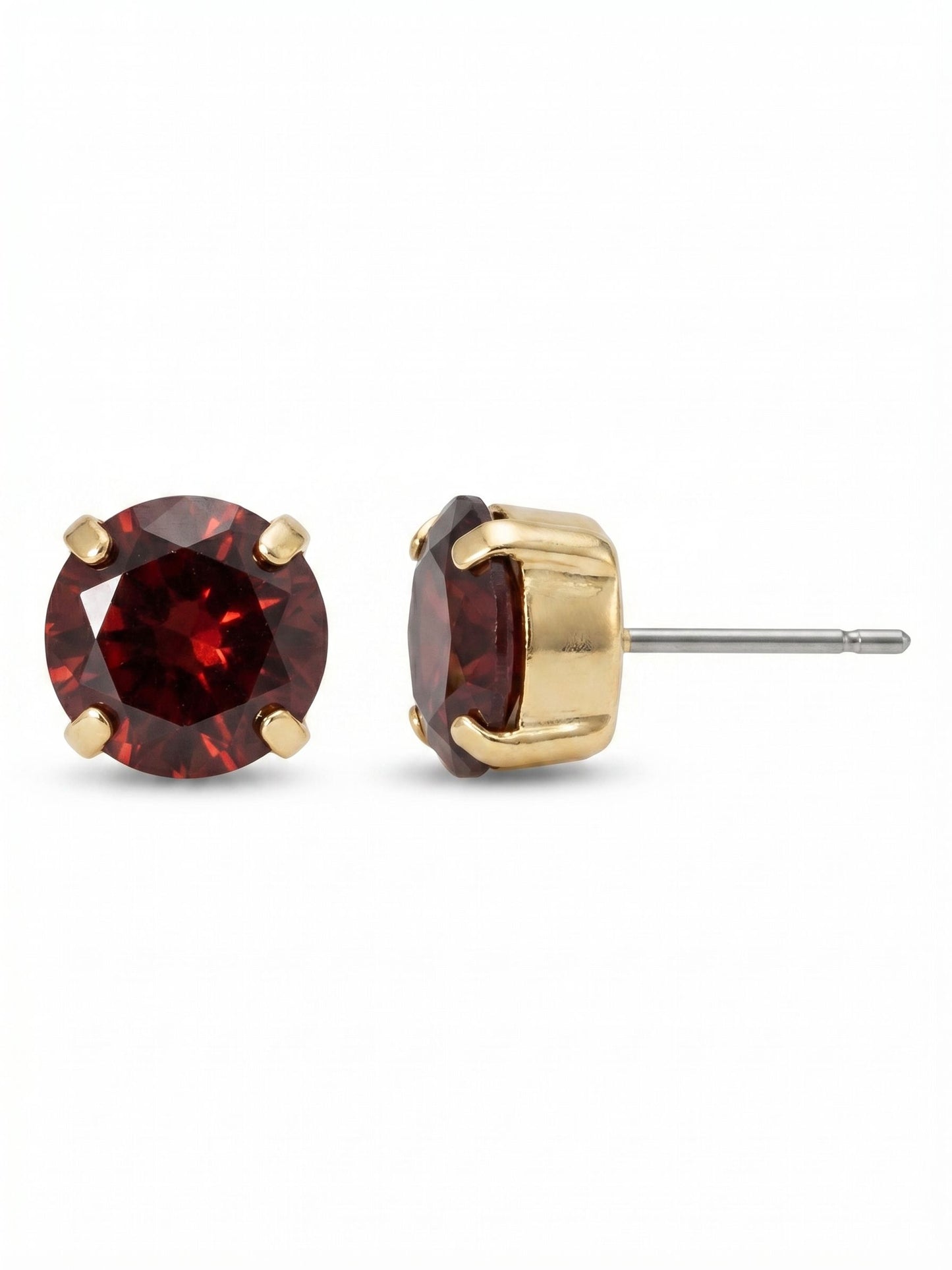 Sorrelli Burgundy Simple Stud Earrings