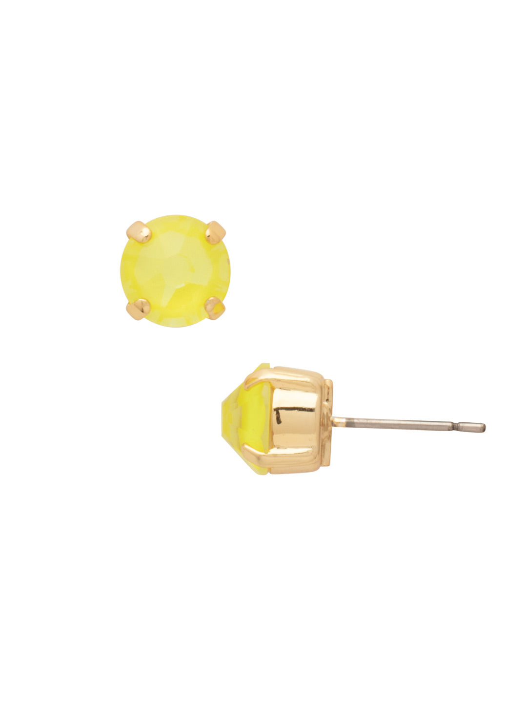 Sorrelli Electric Yellow Simple Stud Earrings