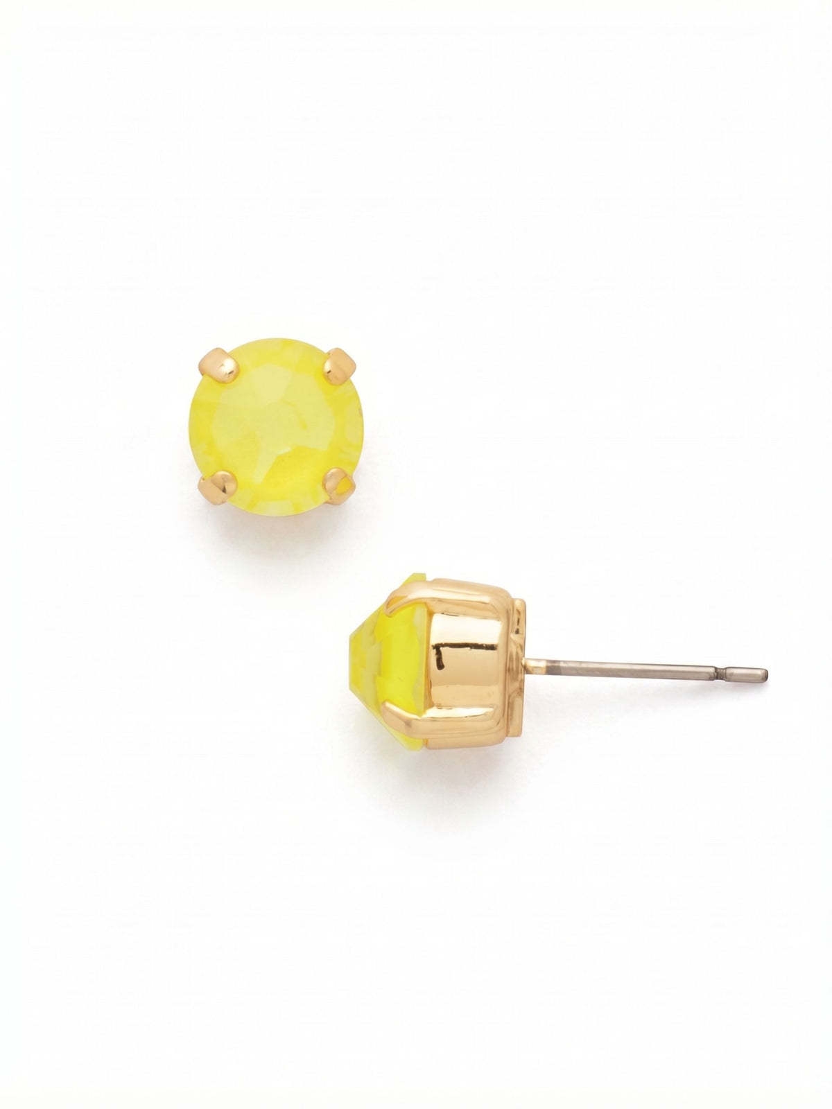 Sorrelli Electric Yellow Simple Stud Earrings
