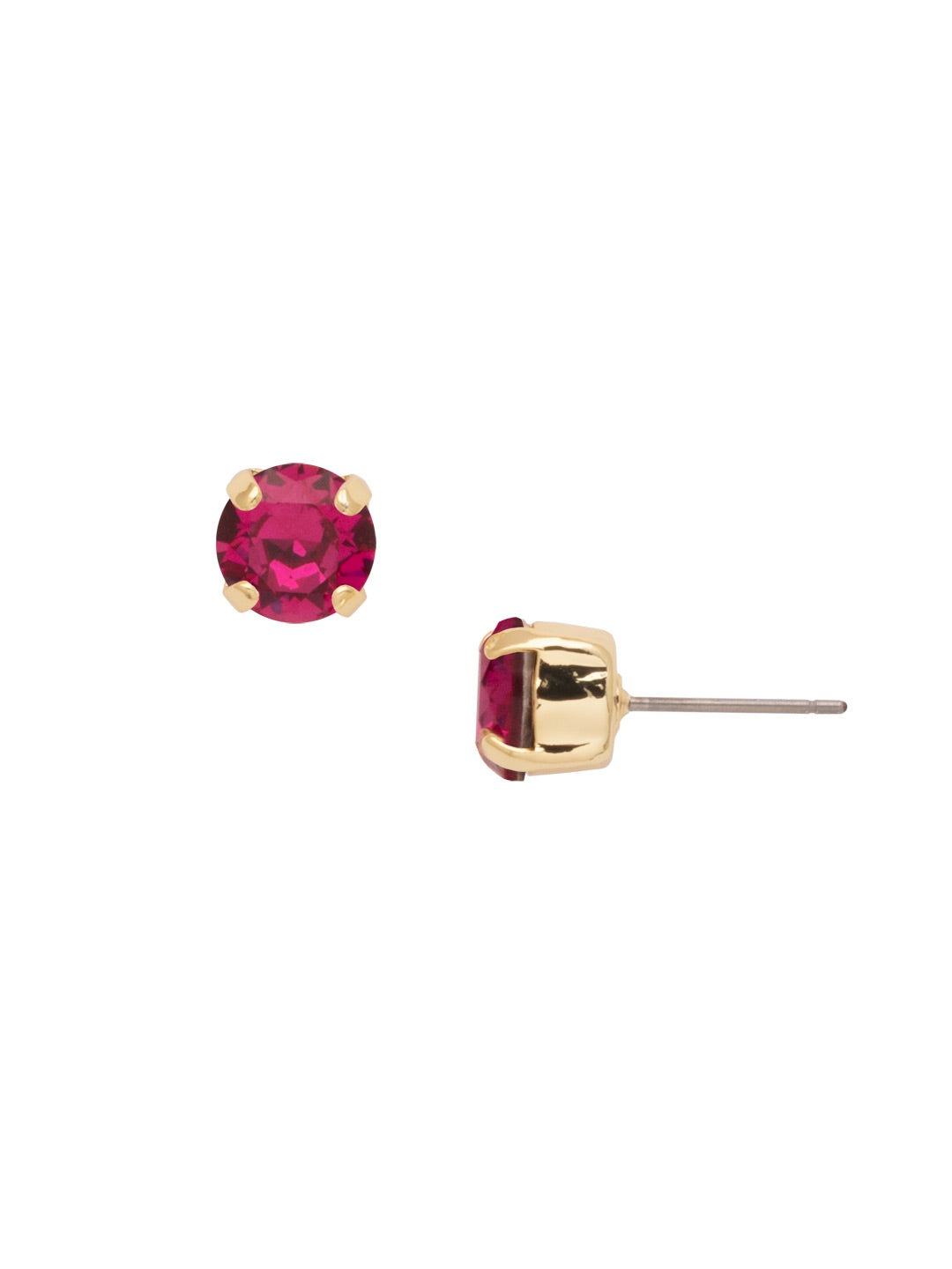 Sorrelli Fuchsia Simple Stud Earrings