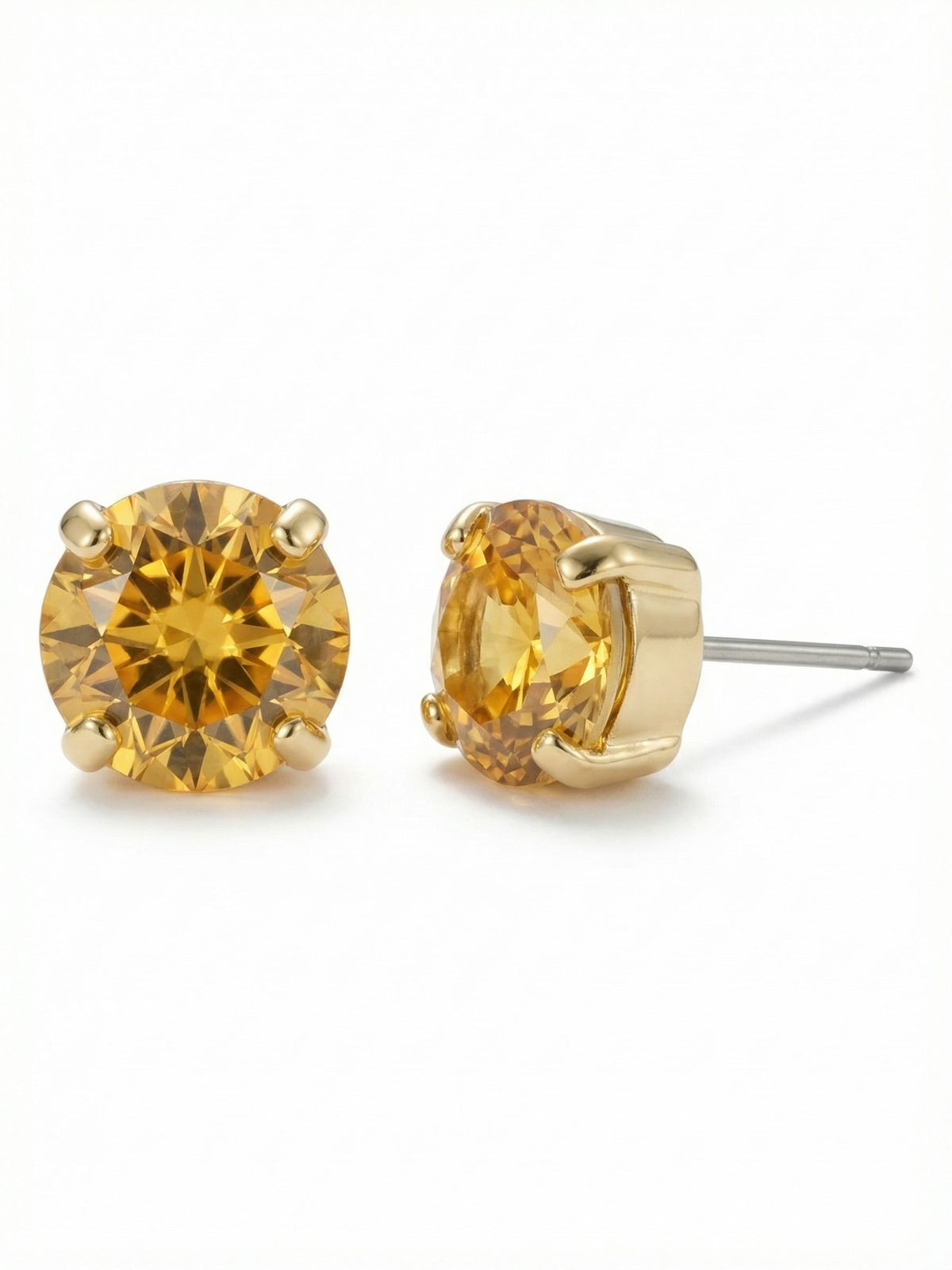 Sorrelli Light Topaz Simple Stud Earrings