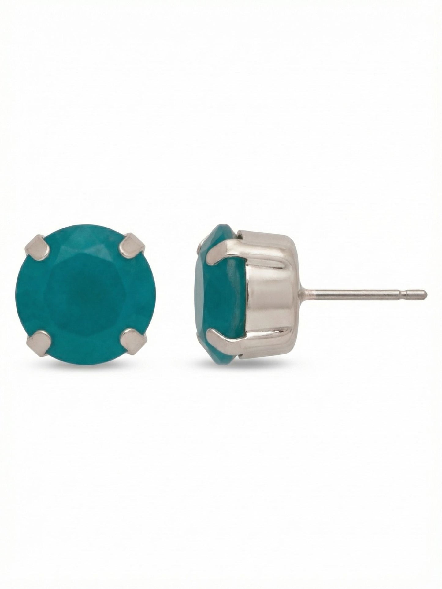 Sorrelli Frosted Blue Zircon Simple Stud Earrings