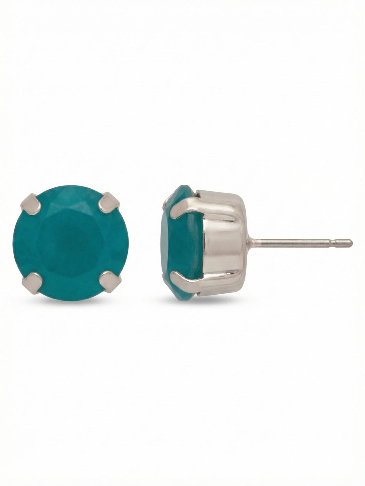 Sorrelli Frosted Blue Zircon Simple Stud Earrings