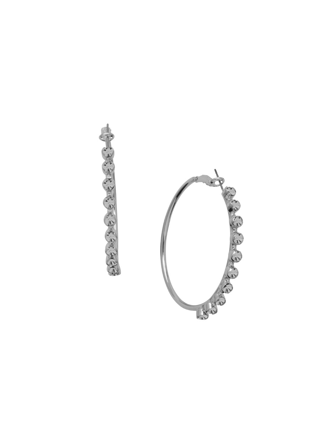 Sorrelli Crystal Bessie Hoop Earrings