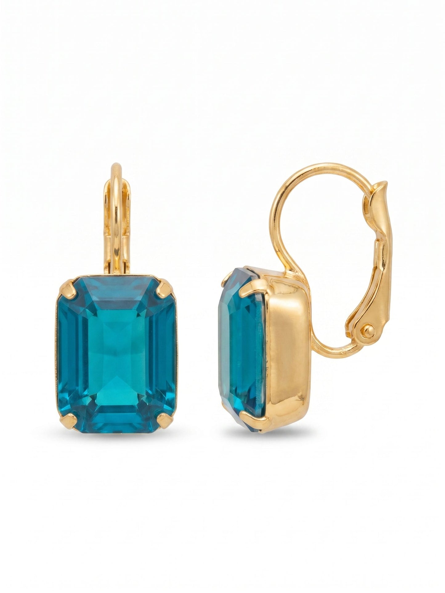 Sorrelli Caribbean Blue Opal Octavia Dangle Earrings