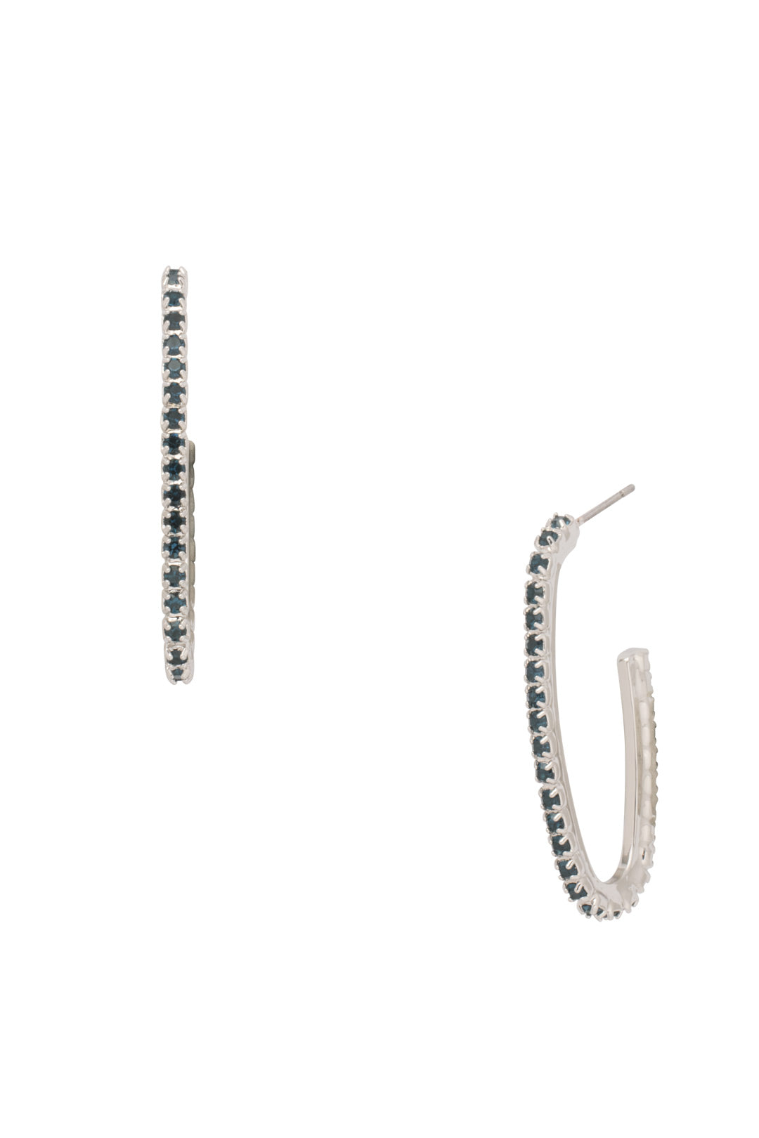 Sorrelli Aspen SKY Shay Rhinestone Hoop Earrings