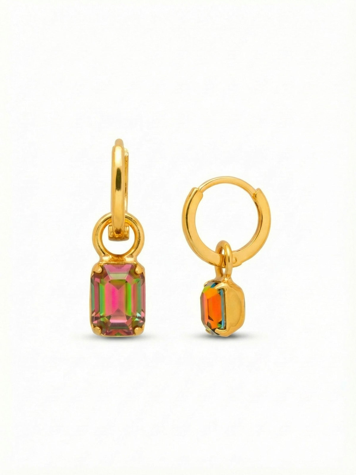 Sorrelli Volcano Mini Emerald Huggie Hoop Earrings