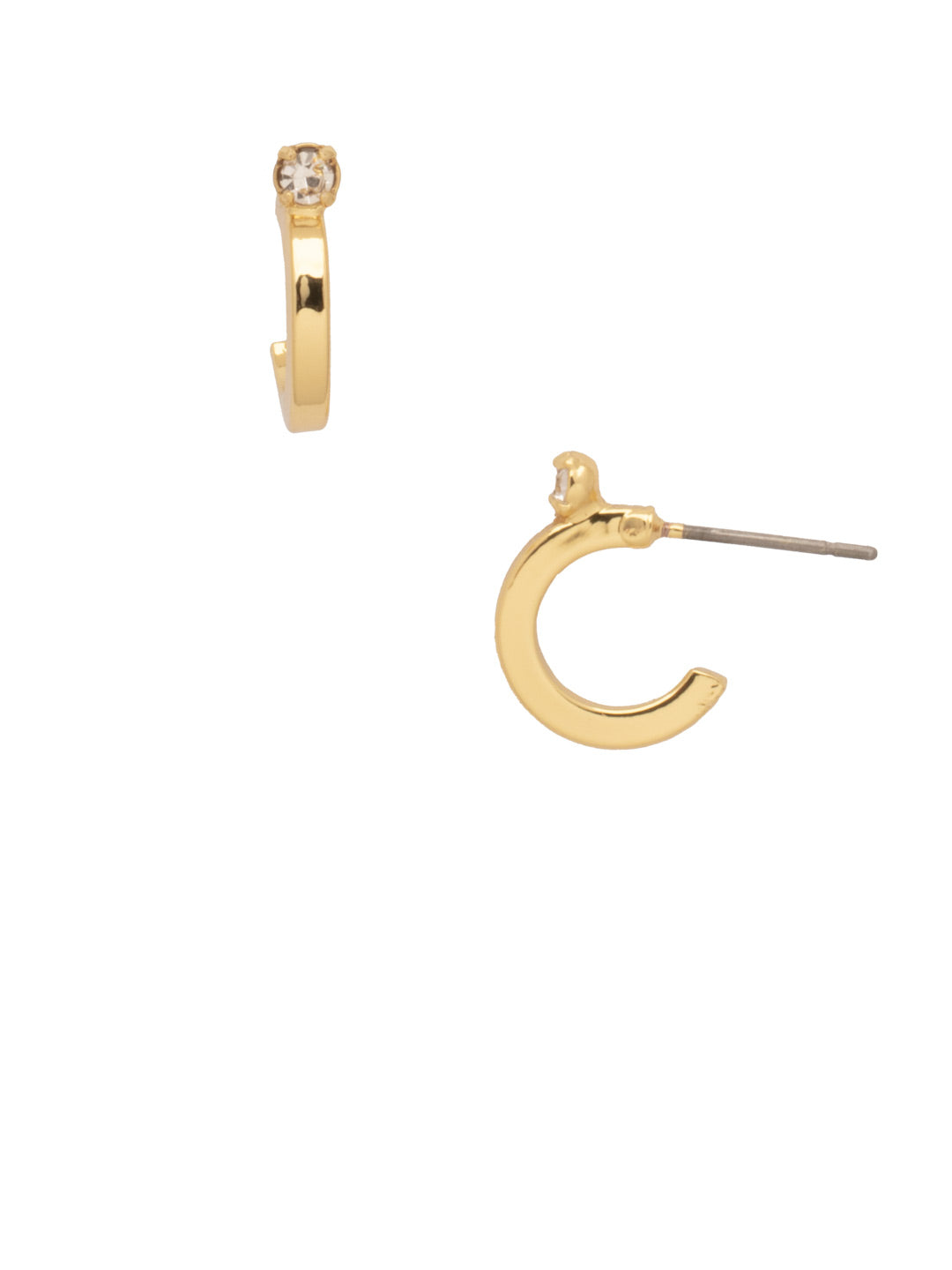 Sorrelli Crystal Mini Studded Hoop Earrings