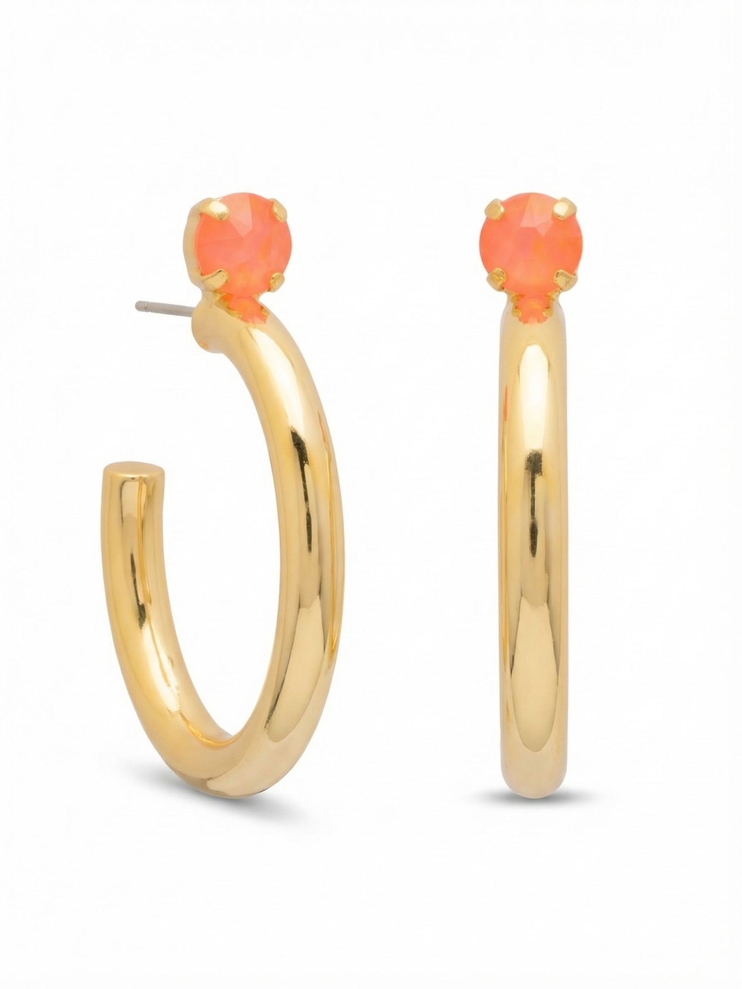 Sorrelli Electric Hyacinth Keeley Studded Hoop Earrings