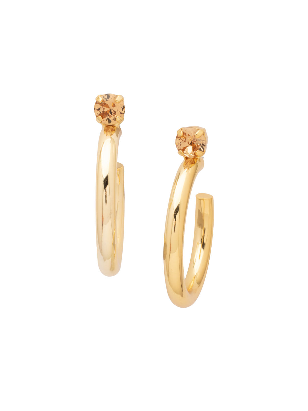 Sorrelli Light Colorado Keeley Studded Hoop Earrings