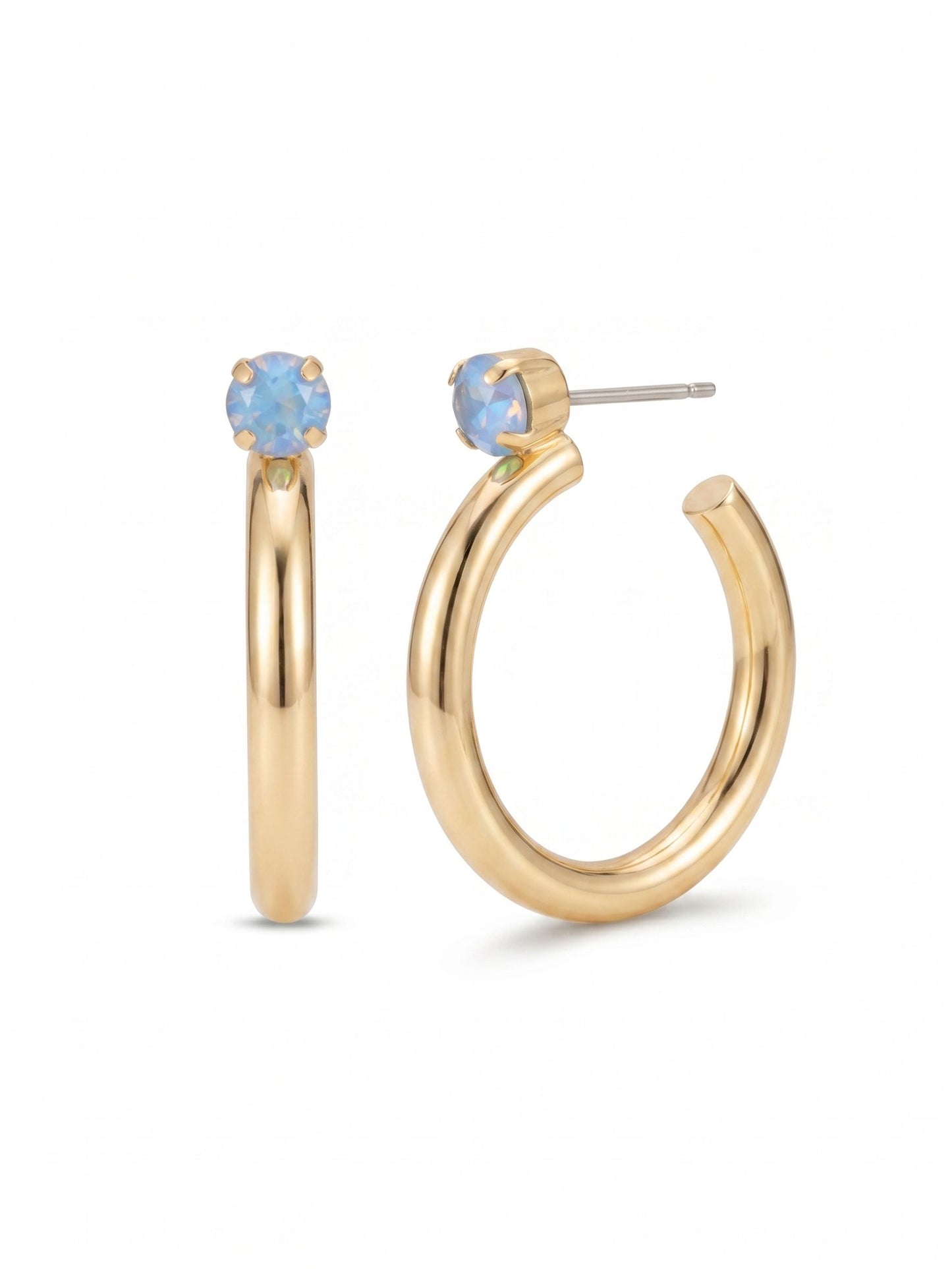 Sorrelli Ocean Delite Keeley Studded Hoop Earrings