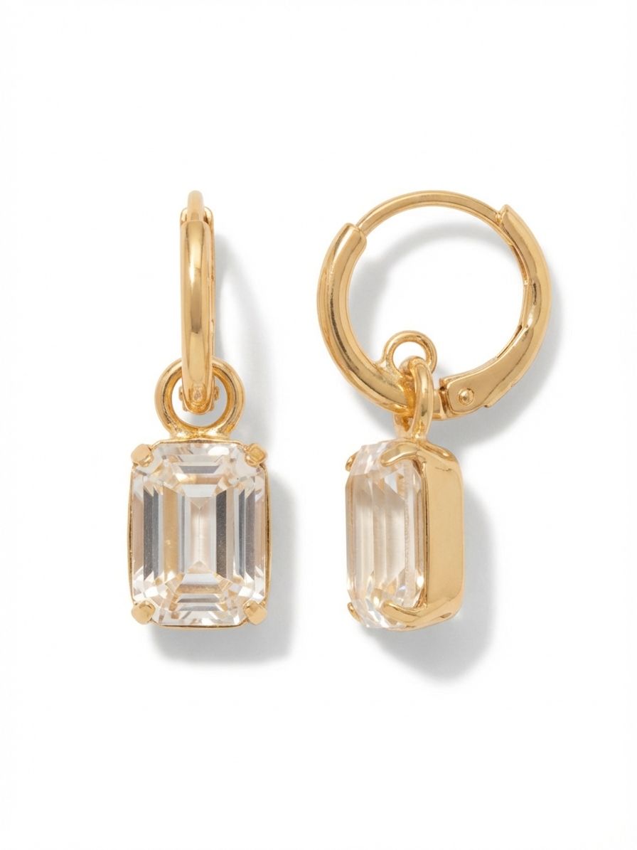 Sorrelli Crystal Octavia Huggie Hoop Earrings