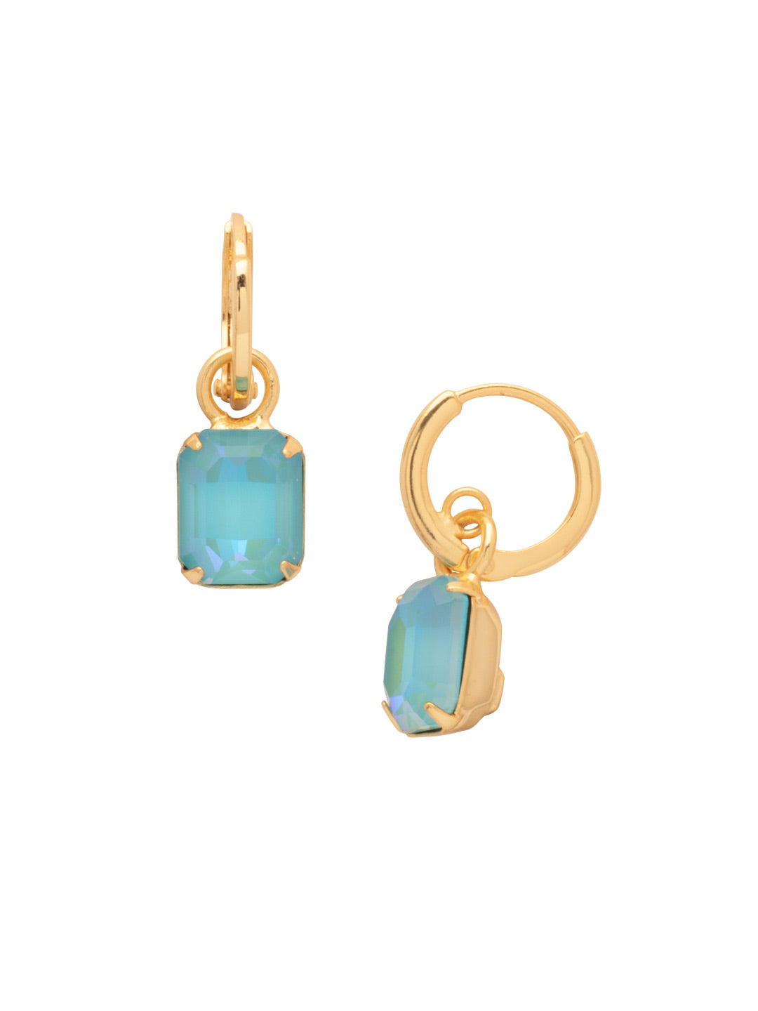 Sorrelli Summer Blue Delite Octavia Huggie Hoop Earrings